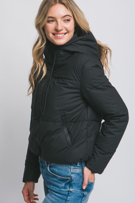 Puffer Jacket - Black