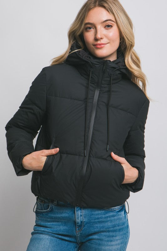 Puffer Jacket - Black