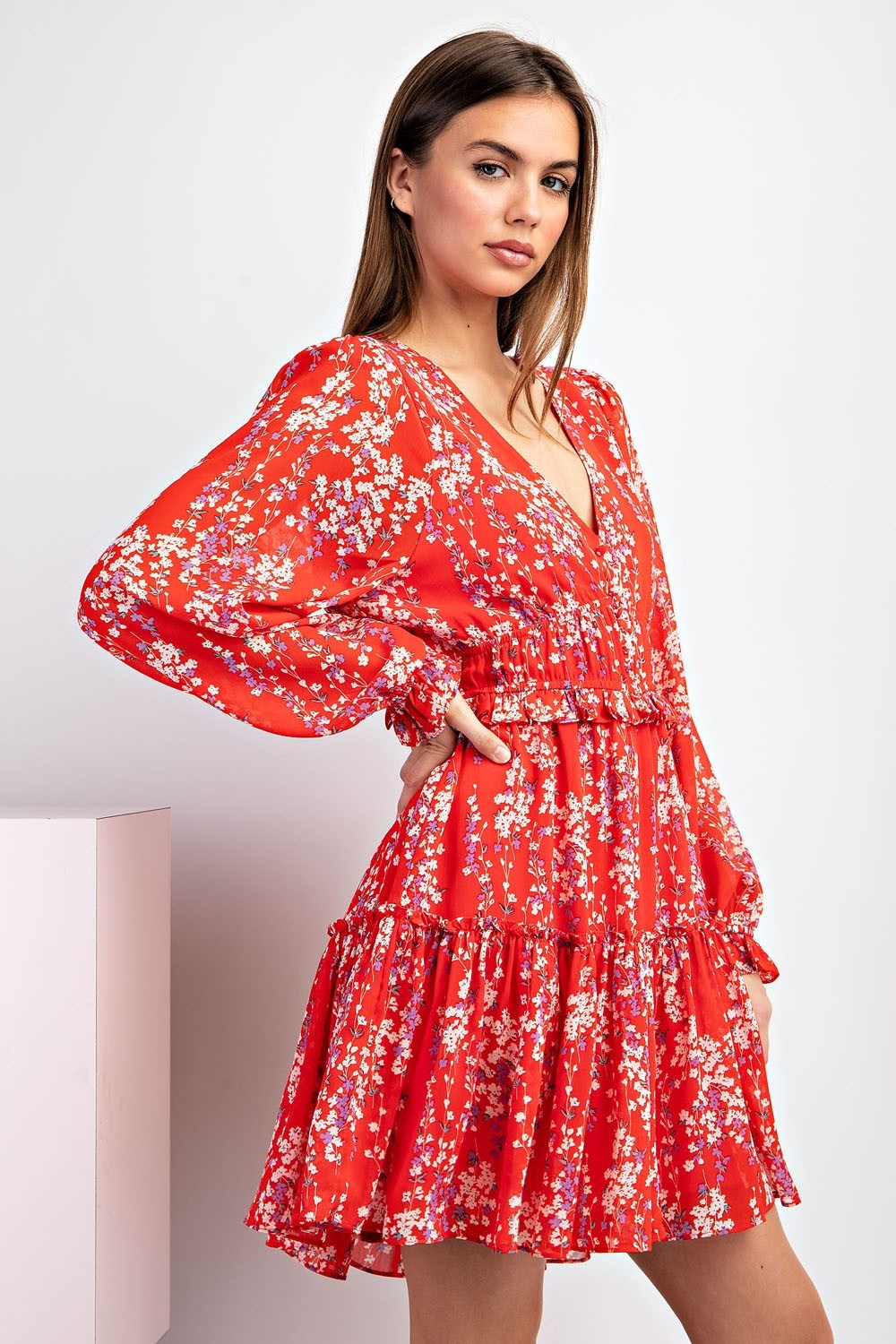 Ditzy Floral Print Dress