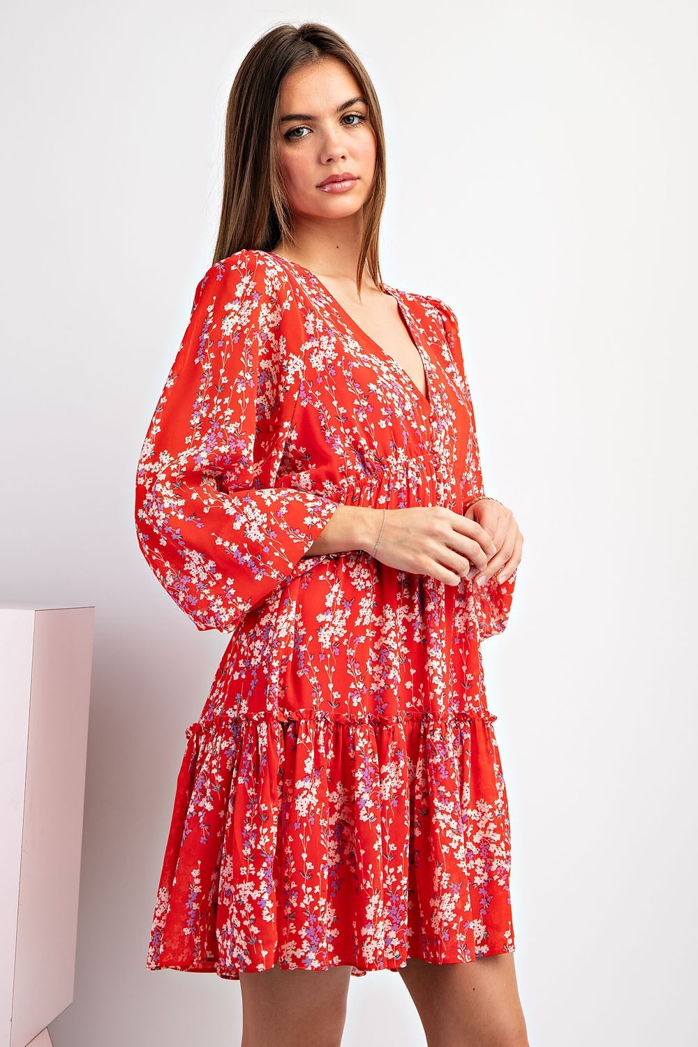 Ditzy Floral Print Dress