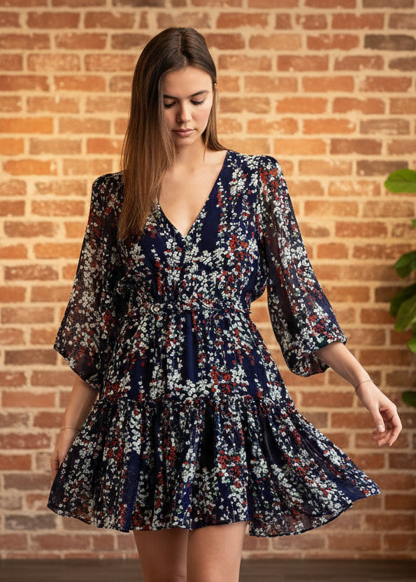Ditzy Floral Print Dress