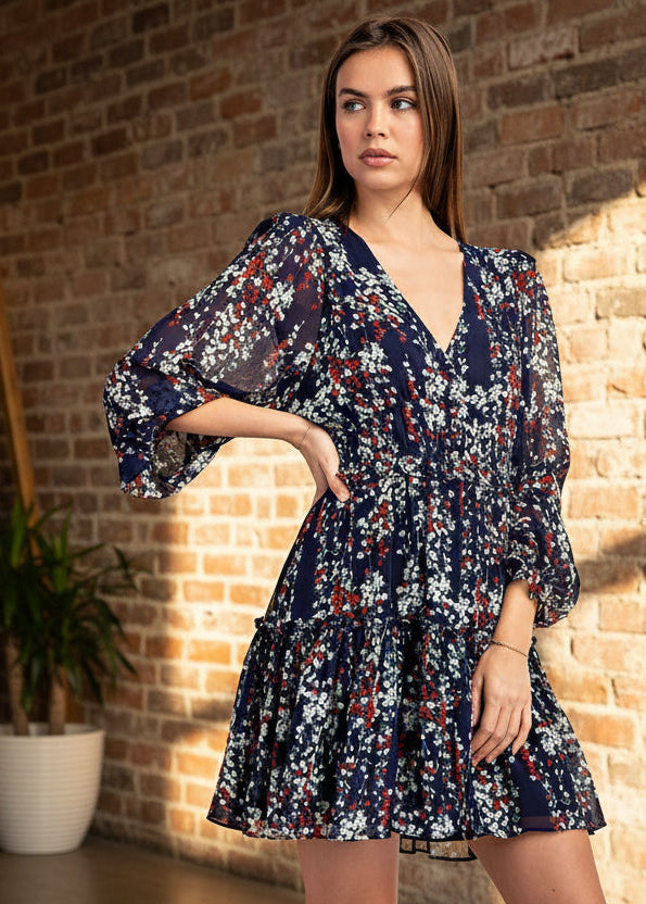 Ditzy Floral Print Dress