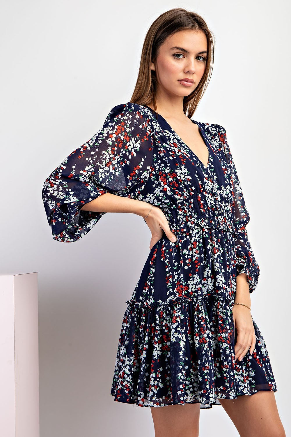 Ditzy Floral Print Dress