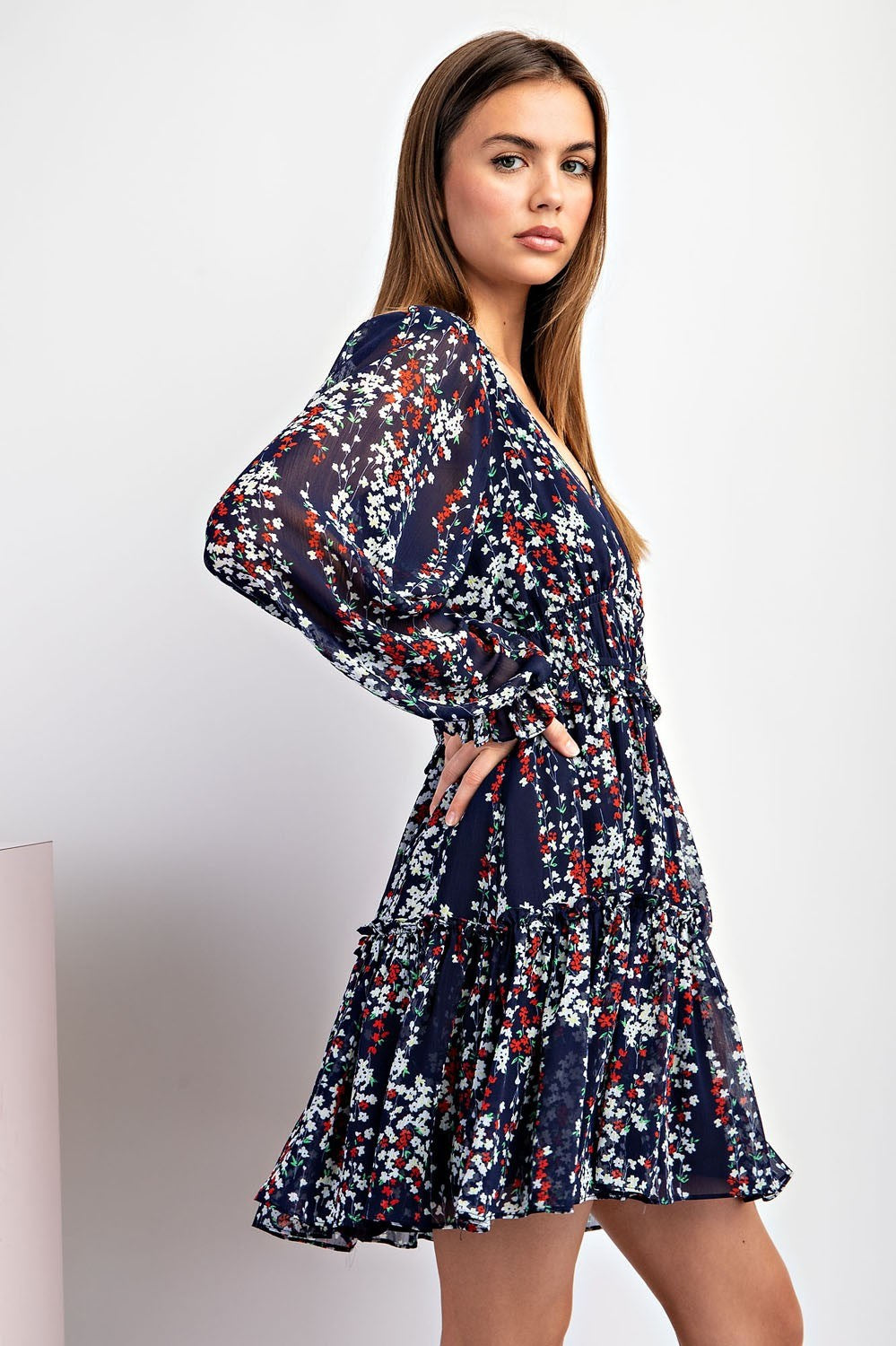 Ditzy Floral Print Dress