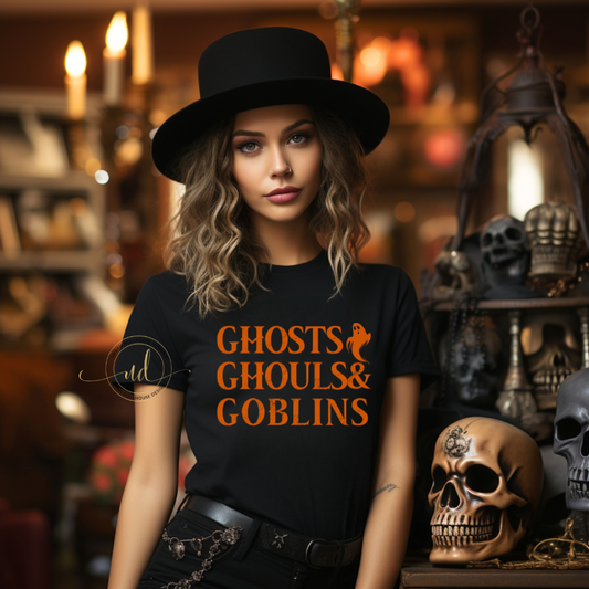 Ghosts, Ghouls, & Goblins - Black